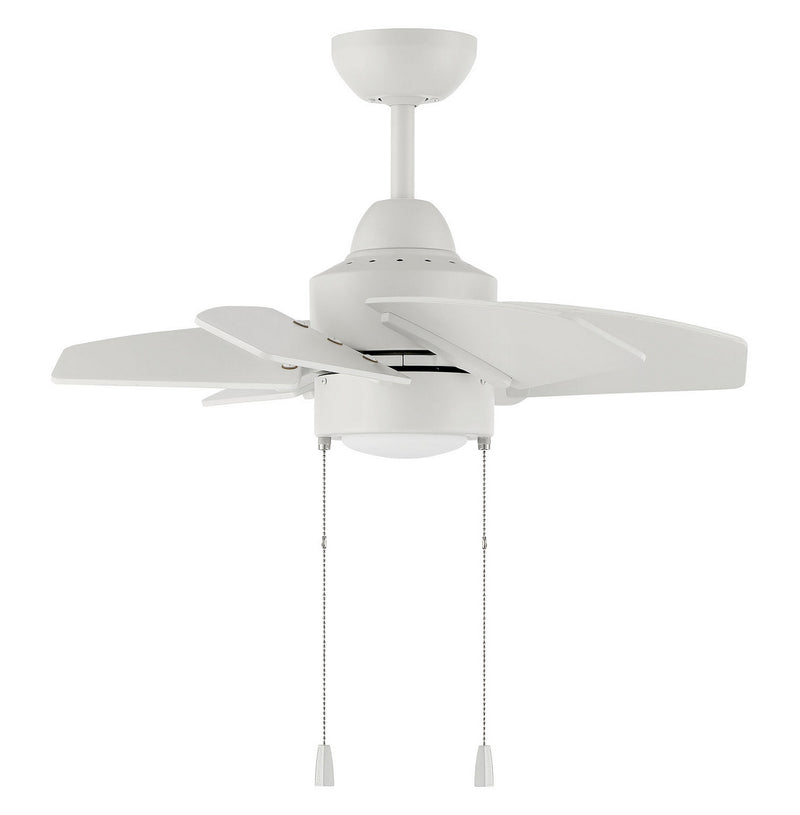 Craftmade PPT24W6 24"Ceiling Fan, White