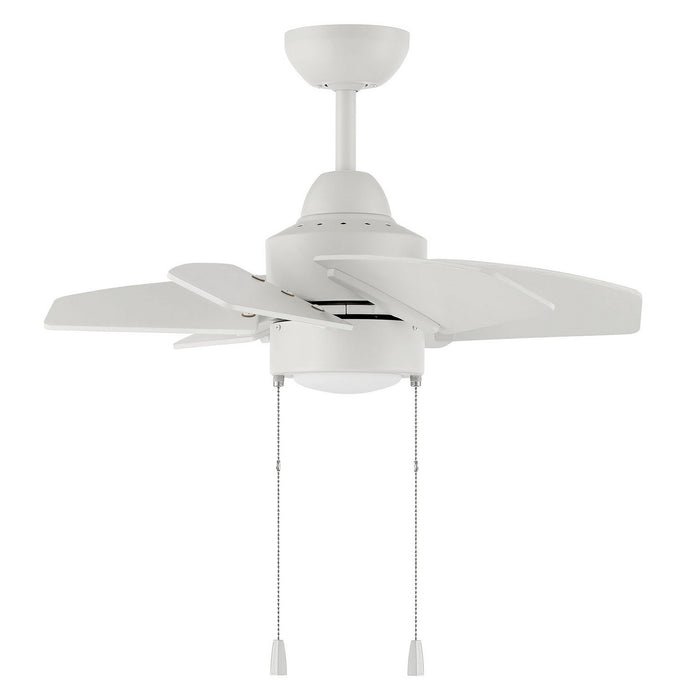 Craftmade PPT24W6 24"Ceiling Fan, White