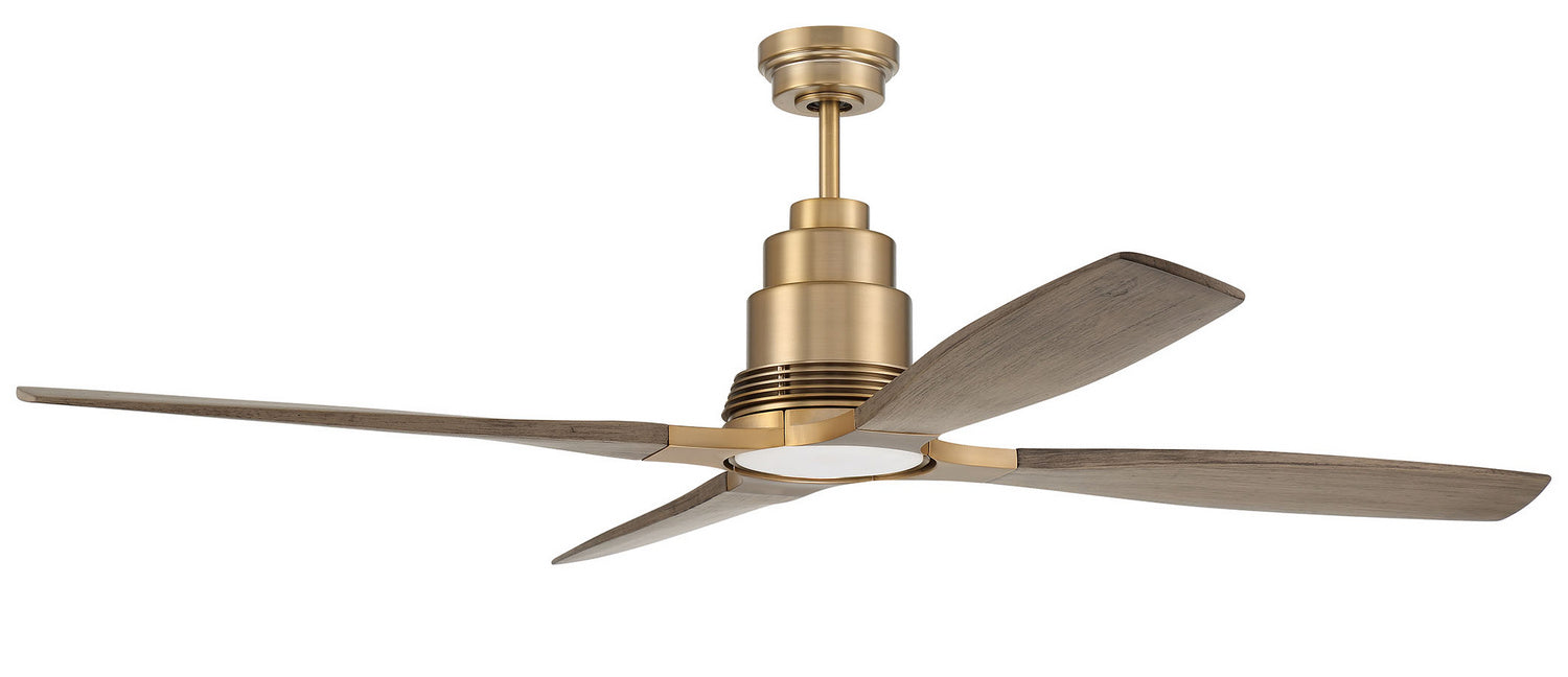 Craftmade RIC60SB4 60"Ceiling Fan, Satin Brass