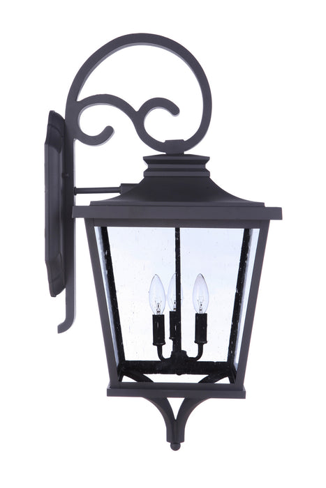 Craftmade ZA2934-TB Three Light Outdoor Wall Mount, Textured Black
