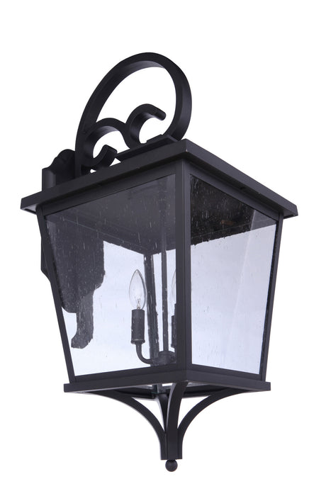 Craftmade ZA2934-TB Three Light Outdoor Wall Mount, Textured Black