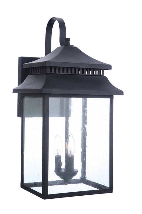 Craftmade ZA3134-TB Three Light Outdoor Wall Mount, Textured Black