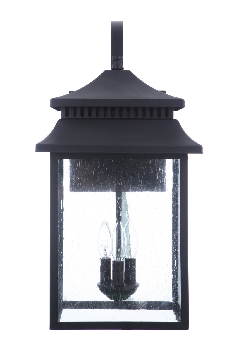 Craftmade ZA3134-TB Three Light Outdoor Wall Mount, Textured Black