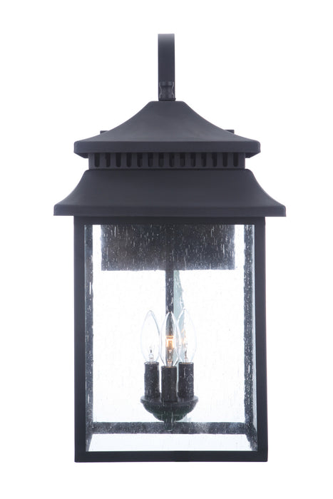 Craftmade ZA3134-TB Three Light Outdoor Wall Mount, Textured Black