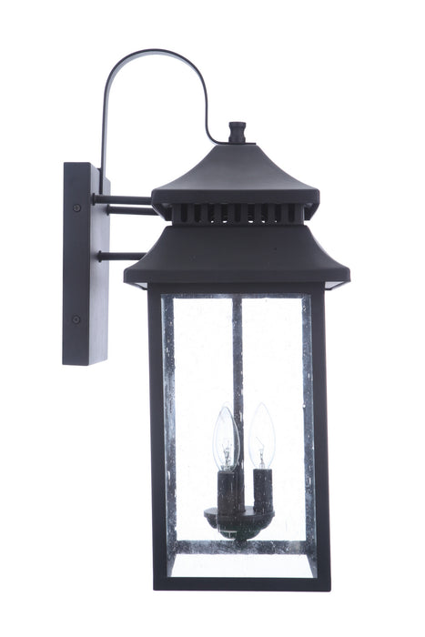 Craftmade ZA3134-TB Three Light Outdoor Wall Mount, Textured Black