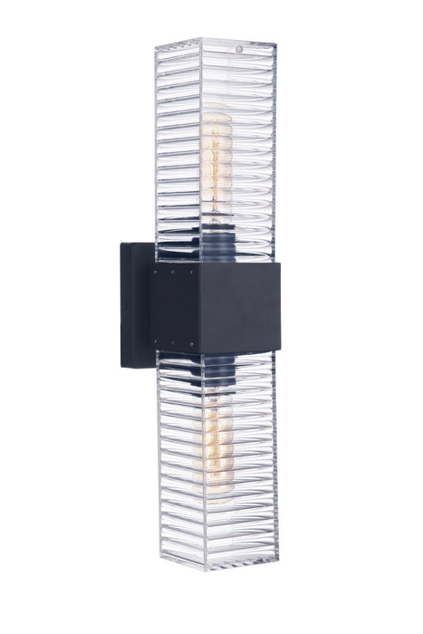 Craftmade ZA4500-MN Two Light Outdoor Wall Mount, Midnight