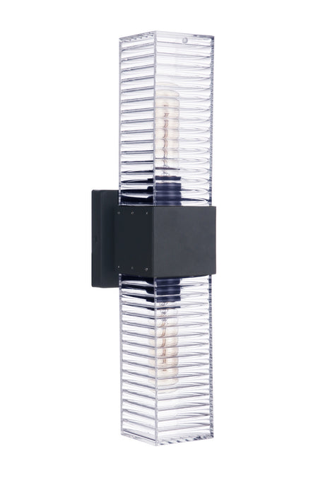 Craftmade ZA4500-MN Two Light Outdoor Wall Mount, Midnight