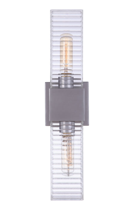 Craftmade ZA4500-SA Two Light Outdoor Wall Mount, Satin Aluminum