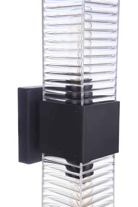 Craftmade ZA4510-MN Two Light Outdoor Wall Mount, Midnight