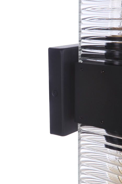 Craftmade ZA4510-MN Two Light Outdoor Wall Mount, Midnight