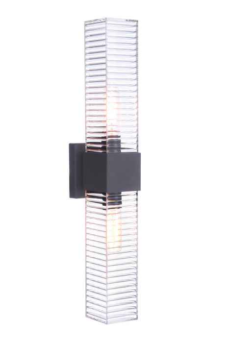 Craftmade ZA4510-MN Two Light Outdoor Wall Mount, Midnight