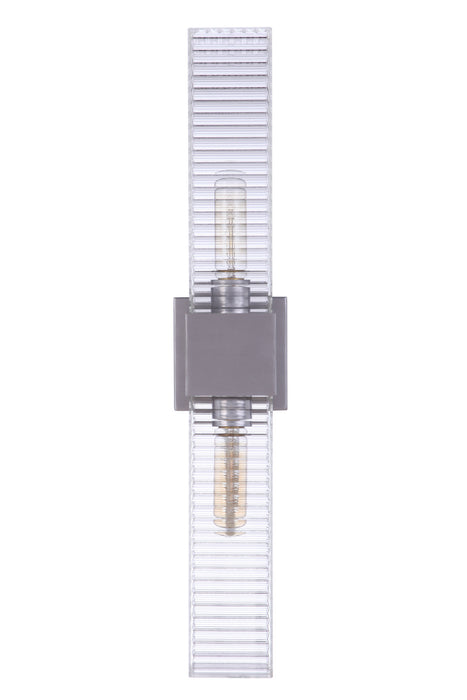 Craftmade ZA4510-SA Two Light Outdoor Wall Mount, Satin Aluminum