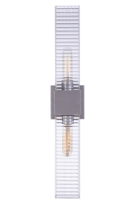 Craftmade ZA4510-SA Two Light Outdoor Wall Mount, Satin Aluminum