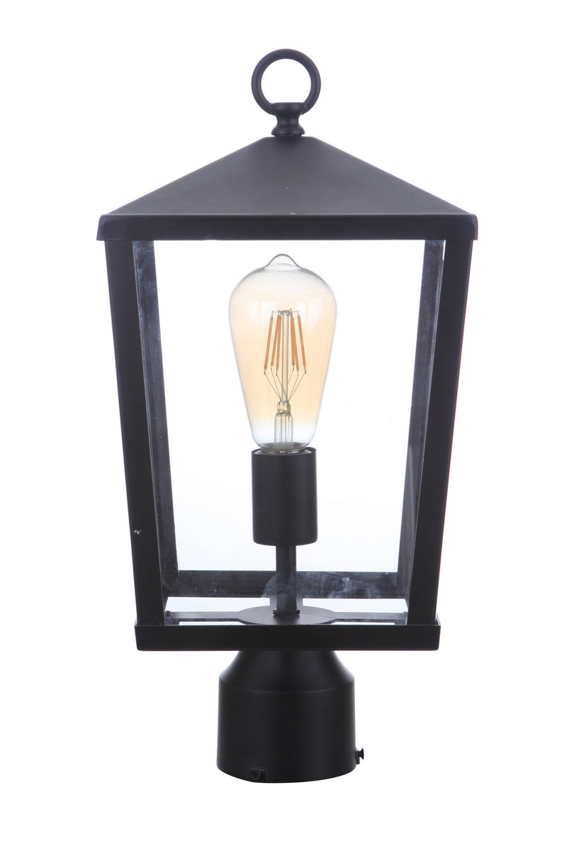 Craftmade ZA4615-MN One Light Outdoor Post Mount, Midnight