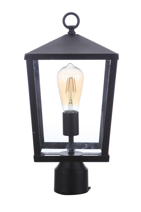 Craftmade ZA4615-MN One Light Outdoor Post Mount, Midnight