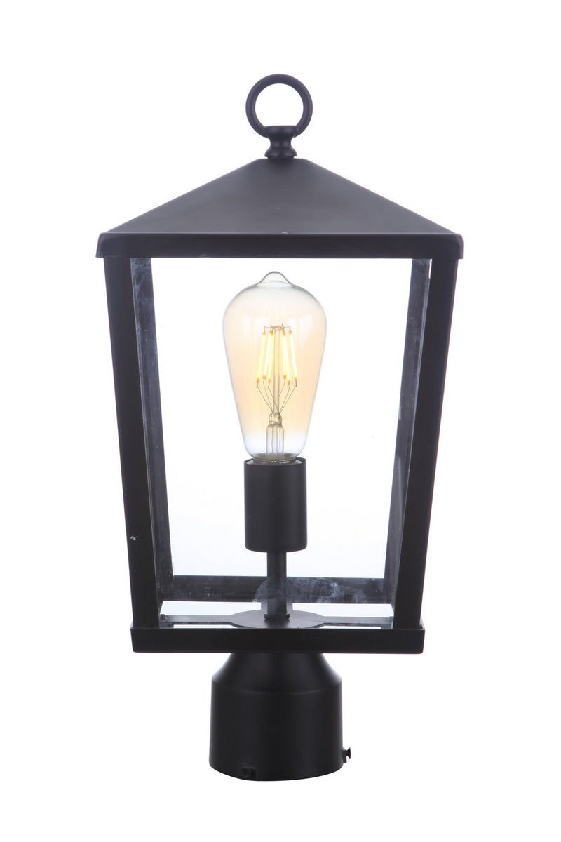 Craftmade ZA4615-MN One Light Outdoor Post Mount, Midnight