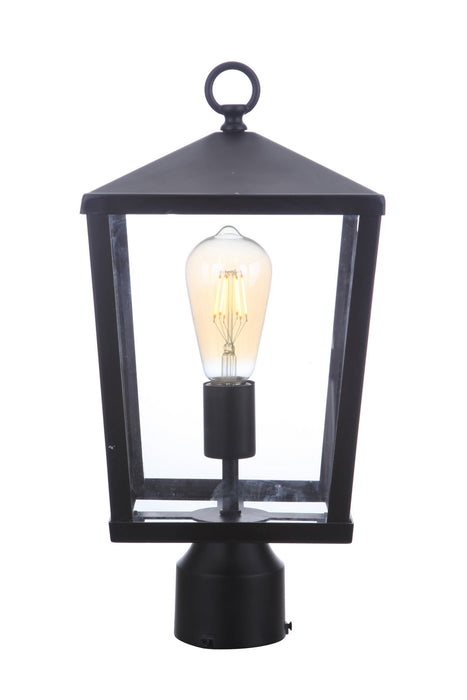 Craftmade ZA4615-MN One Light Outdoor Post Mount, Midnight
