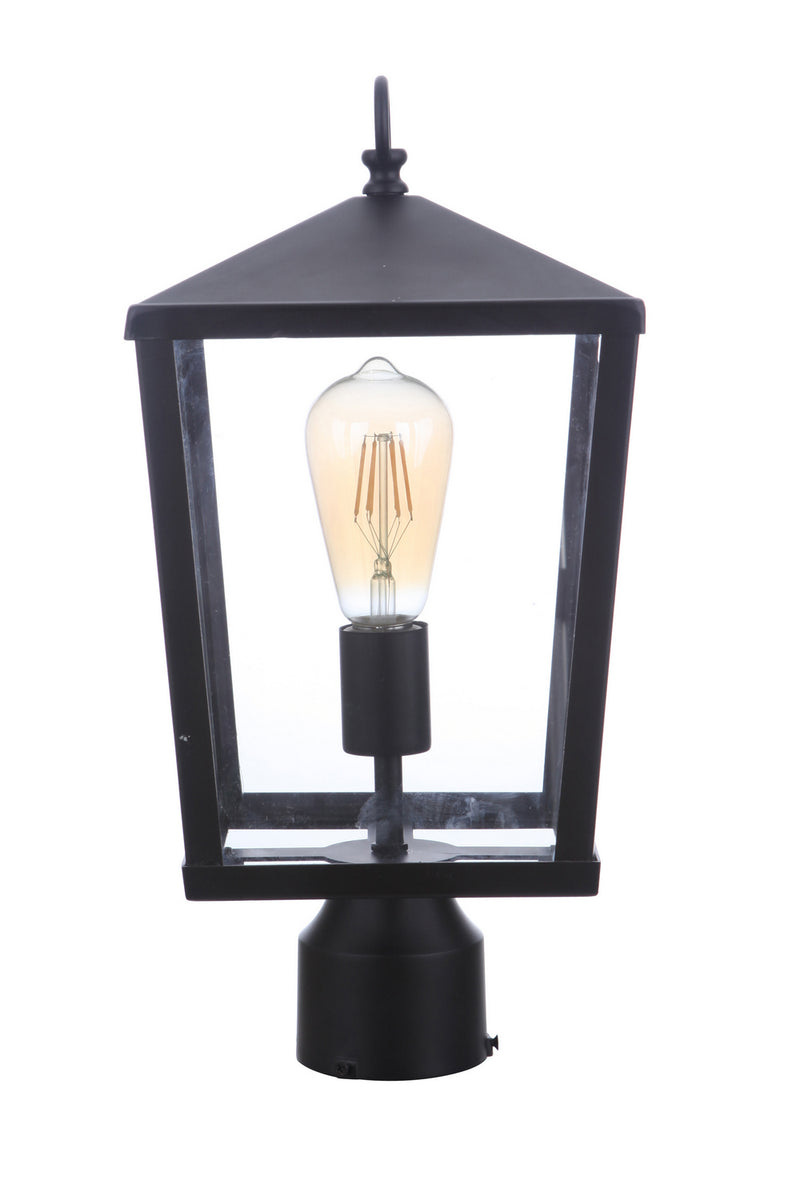 Craftmade ZA4615-MN One Light Outdoor Post Mount, Midnight