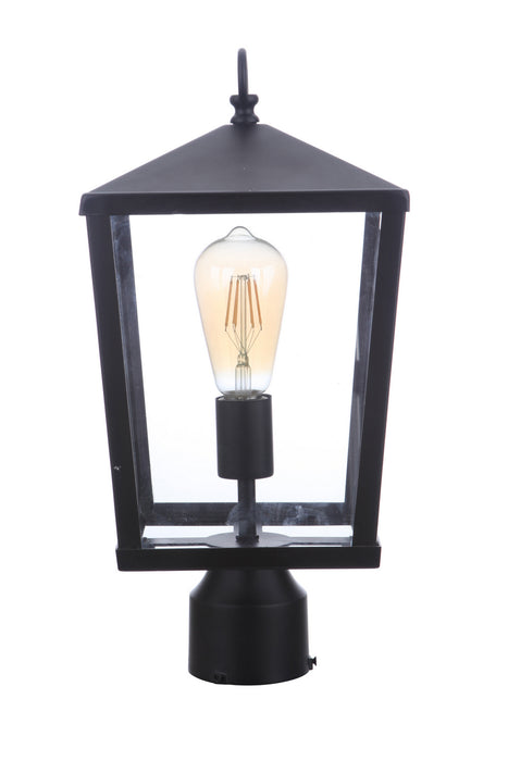 Craftmade ZA4615-MN One Light Outdoor Post Mount, Midnight