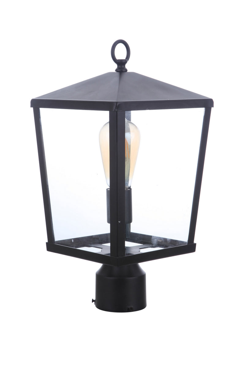Craftmade ZA4615-MN One Light Outdoor Post Mount, Midnight