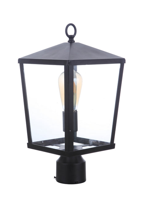 Craftmade ZA4615-MN One Light Outdoor Post Mount, Midnight