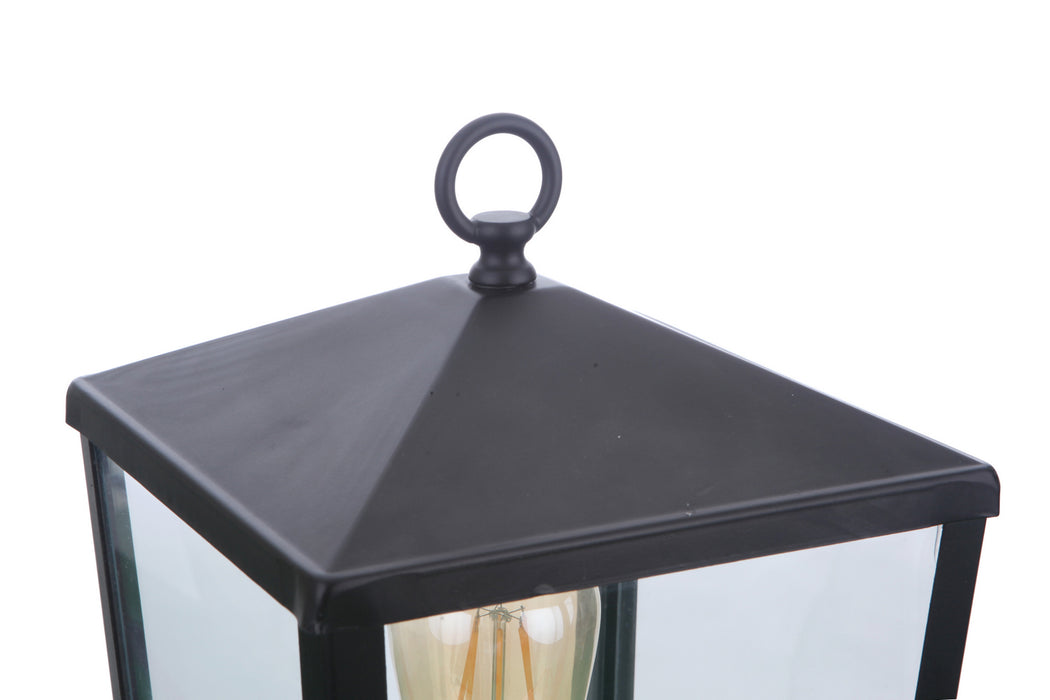 Craftmade ZA4615-MN One Light Outdoor Post Mount, Midnight