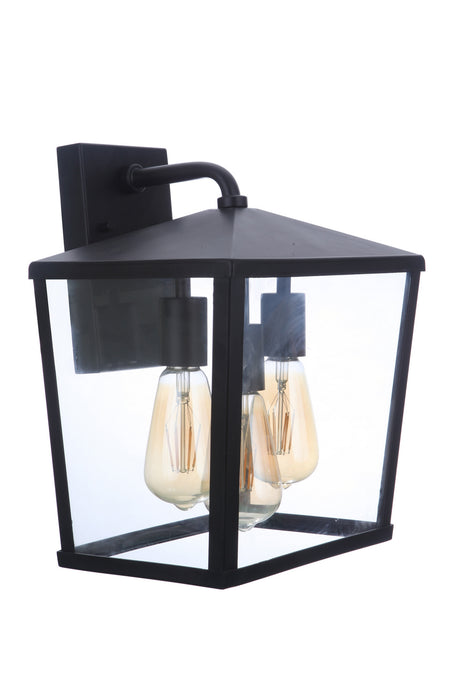 Craftmade ZA4624-MN Three Light Outdoor Wall Mount, Midnight