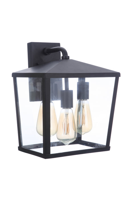 Craftmade ZA4624-MN Three Light Outdoor Wall Mount, Midnight