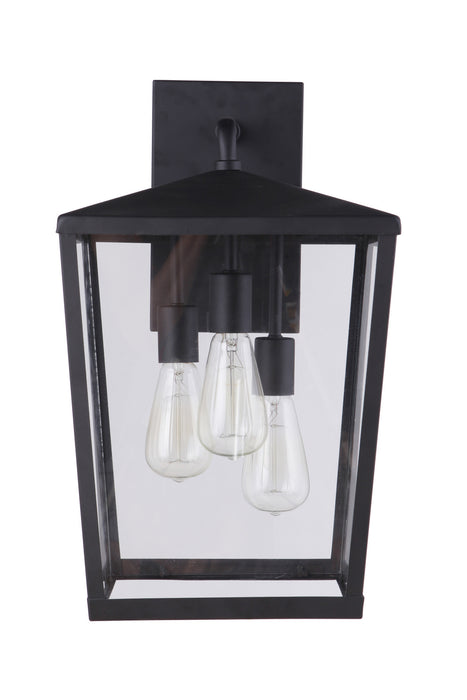 Craftmade ZA4634-MN Three Light Outdoor Wall Mount, Midnight