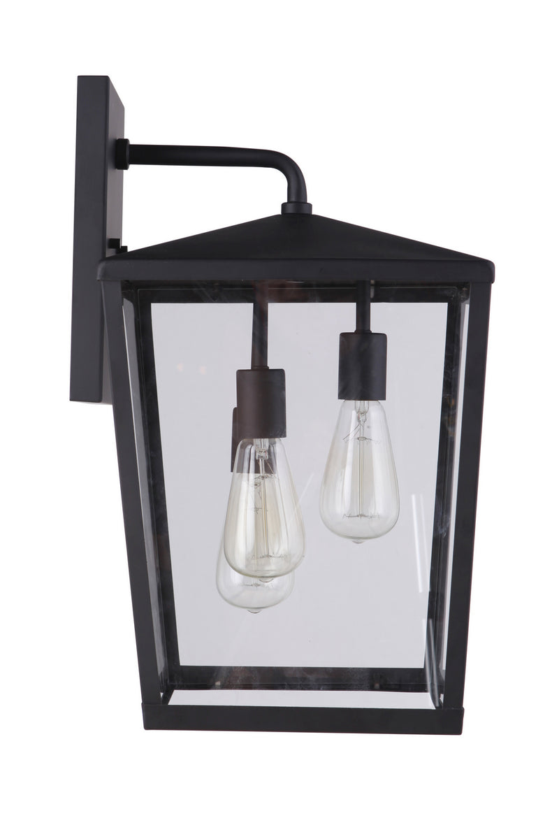 Craftmade ZA4634-MN Three Light Outdoor Wall Mount, Midnight
