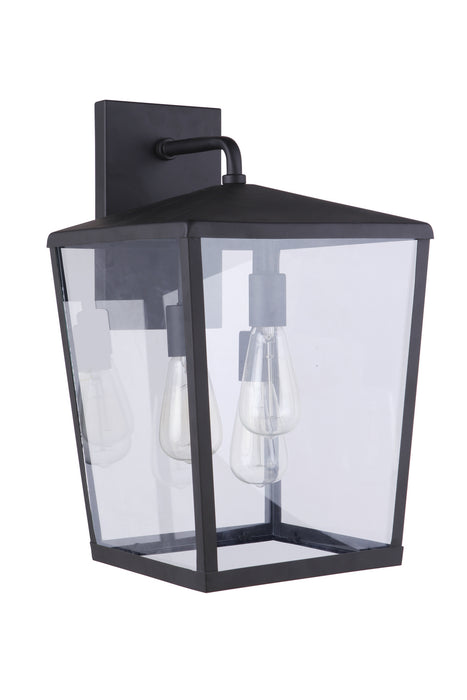 Craftmade ZA4634-MN Three Light Outdoor Wall Mount, Midnight