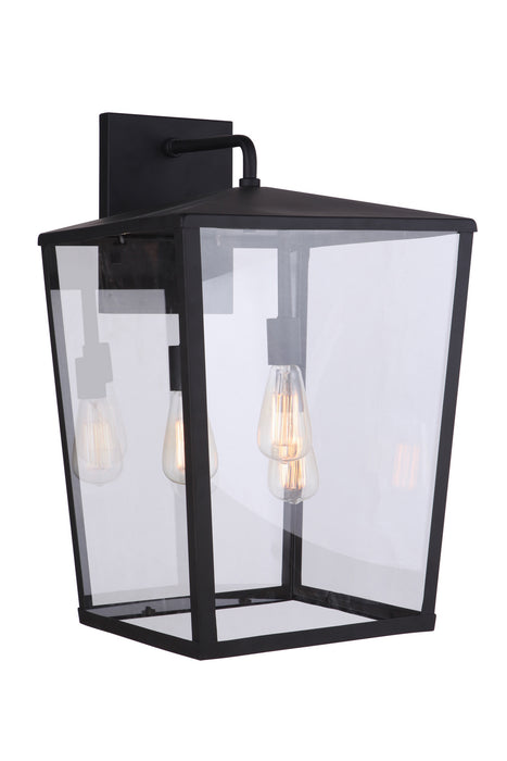 Craftmade ZA4644-MN Three Light Outdoor Wall Mount, Midnight