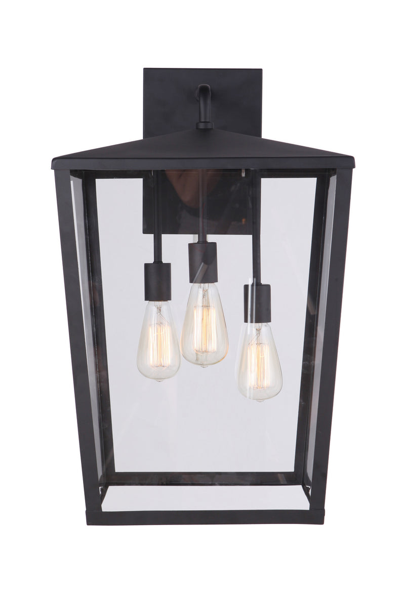 Craftmade ZA4644-MN Three Light Outdoor Wall Mount, Midnight