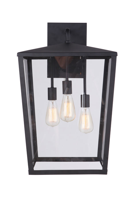 Craftmade ZA4644-MN Three Light Outdoor Wall Mount, Midnight