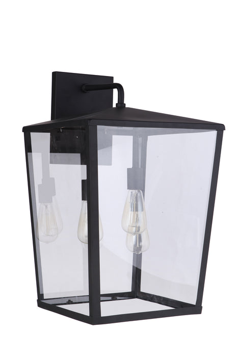 Craftmade ZA4644-MN Three Light Outdoor Wall Mount, Midnight
