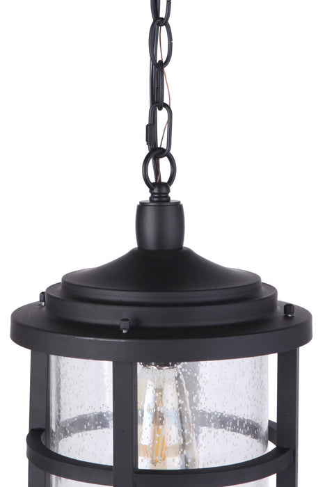 Craftmade ZA4721-MN One Light Outdoor Pendant, Midnight