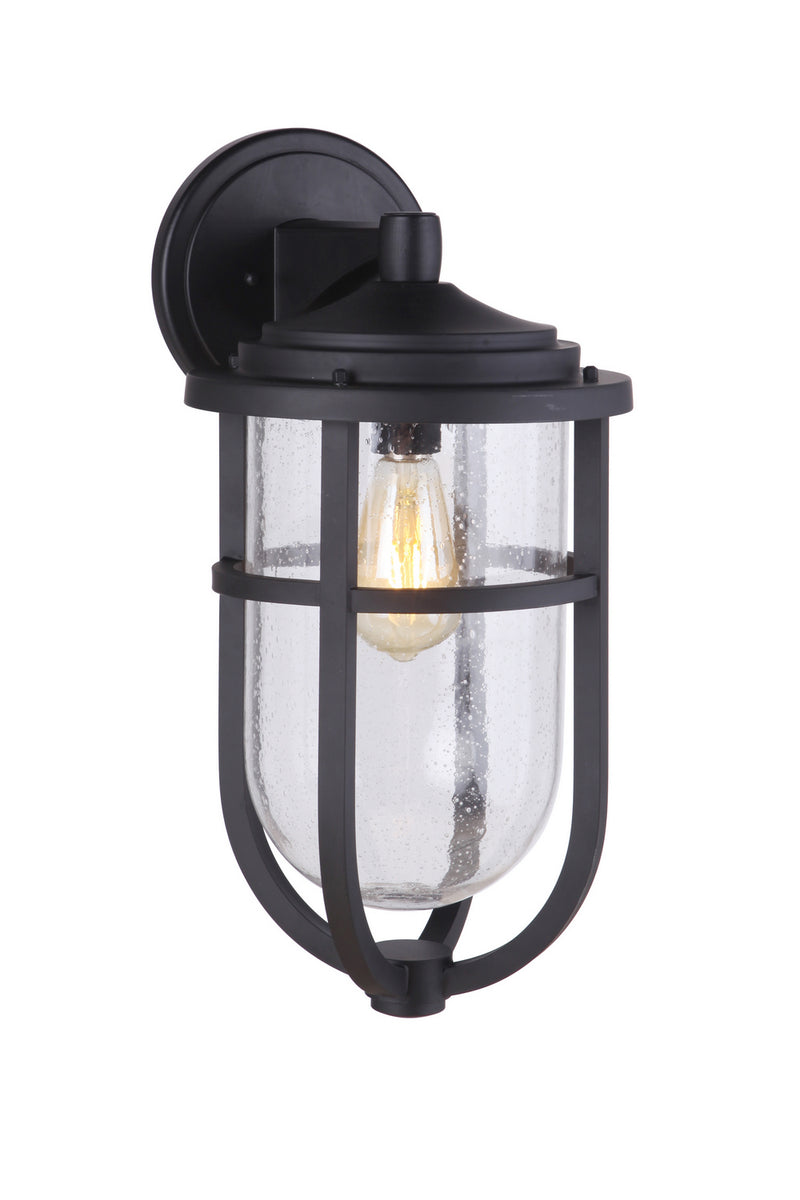 Craftmade ZA4724-MN One Light Outdoor Wall Mount, Midnight