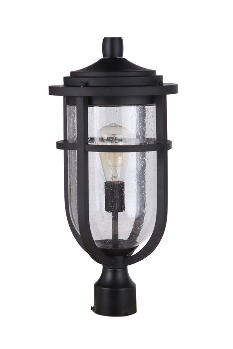 Craftmade ZA4725-MN One Light Outdoor Post Mount, Midnight