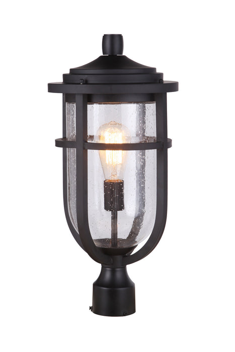 Craftmade ZA4725-MN One Light Outdoor Post Mount, Midnight