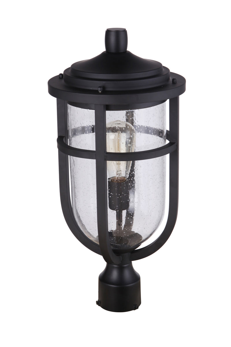 Craftmade ZA4725-MN One Light Outdoor Post Mount, Midnight