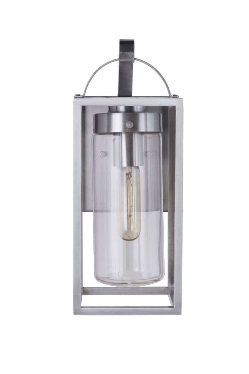 Craftmade ZA4804-SA One Light Outdoor Wall Mount, Satin Aluminum