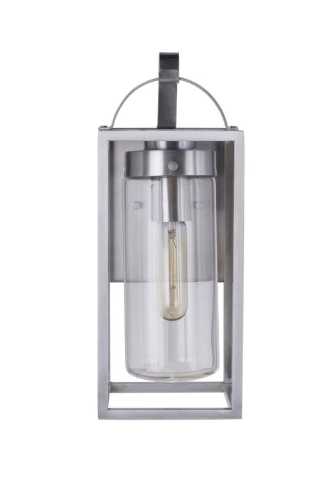 Craftmade ZA4804-SA One Light Outdoor Wall Mount, Satin Aluminum
