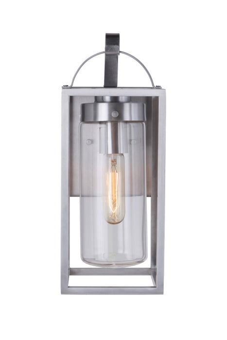 Craftmade ZA4804-SA One Light Outdoor Wall Mount, Satin Aluminum