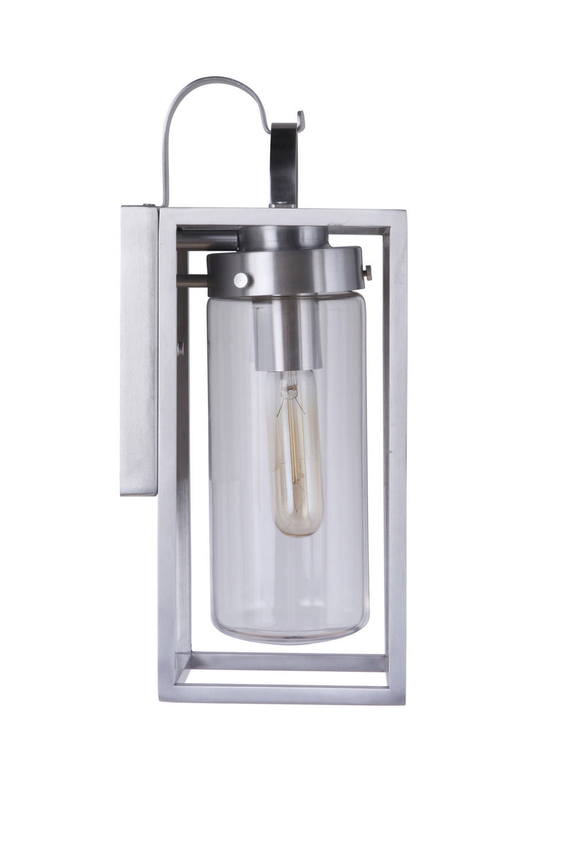 Craftmade ZA4804-SA One Light Outdoor Wall Mount, Satin Aluminum