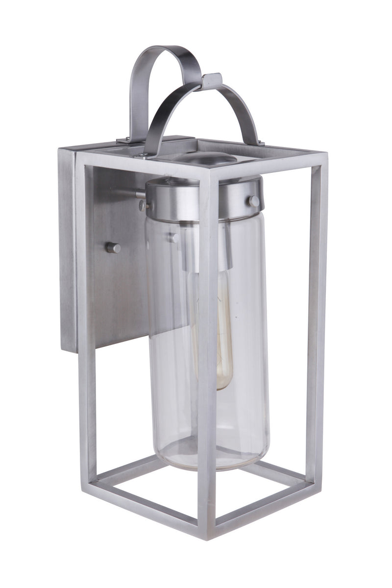 Craftmade ZA4804-SA One Light Outdoor Wall Mount, Satin Aluminum