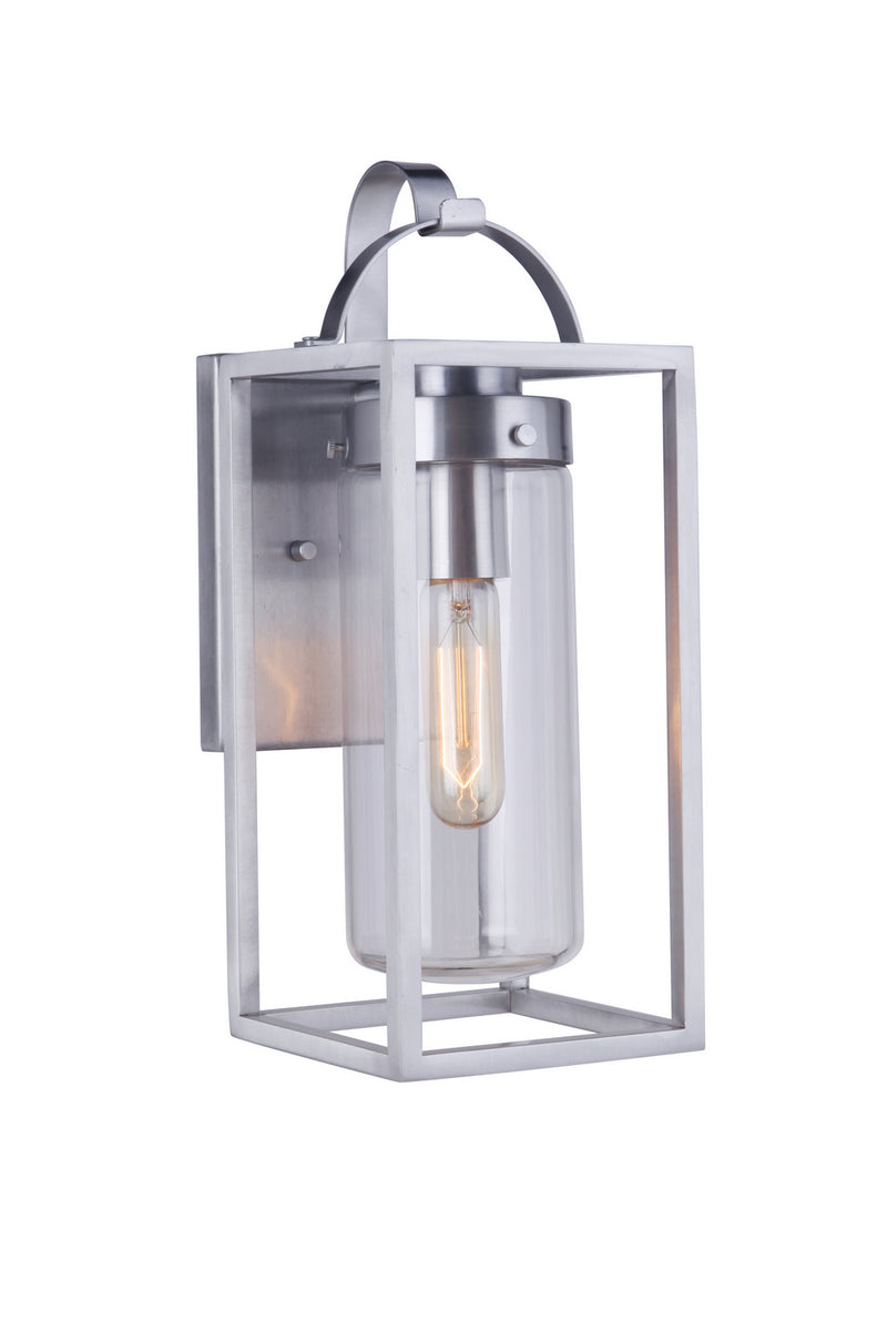 Craftmade ZA4804-SA One Light Outdoor Wall Mount, Satin Aluminum