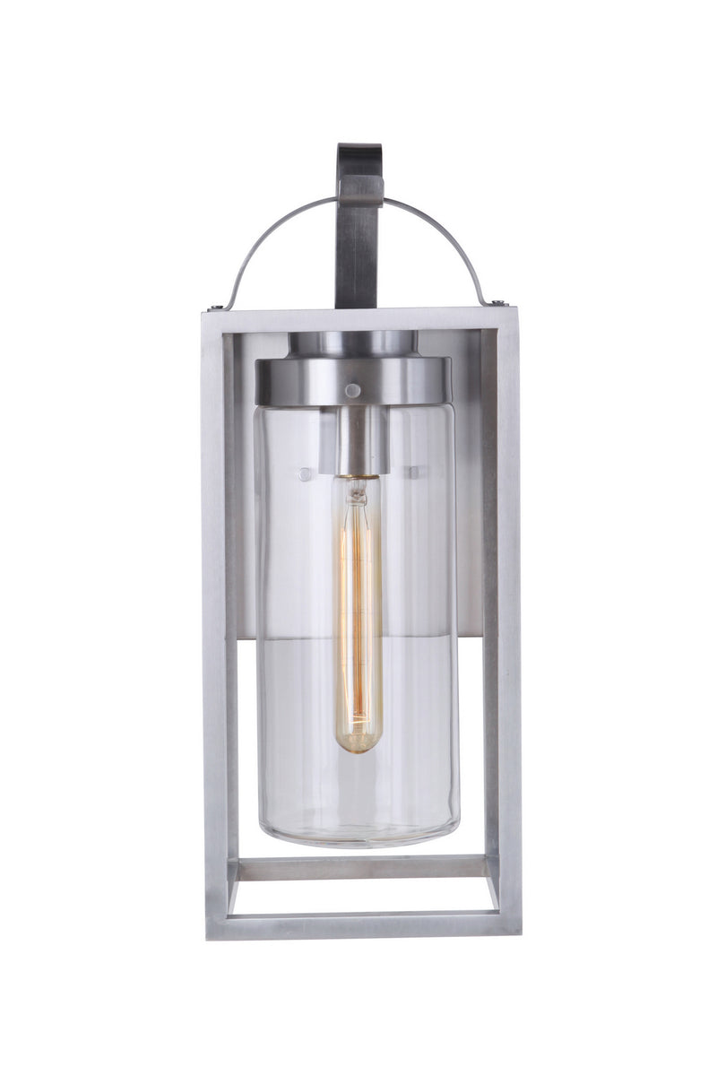 Craftmade ZA4814-SA One Light Outdoor Wall Mount, Satin Aluminum