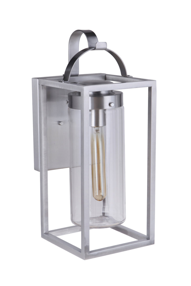 Craftmade ZA4814-SA One Light Outdoor Wall Mount, Satin Aluminum