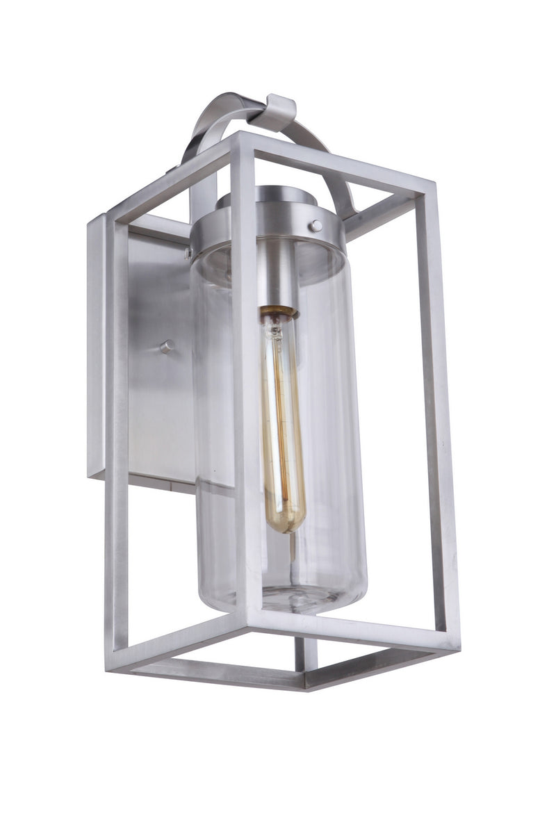 Craftmade ZA4814-SA One Light Outdoor Wall Mount, Satin Aluminum