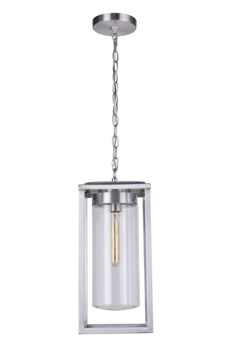 Craftmade ZA4821-SA One Light Outdoor Pendant, Satin Aluminum